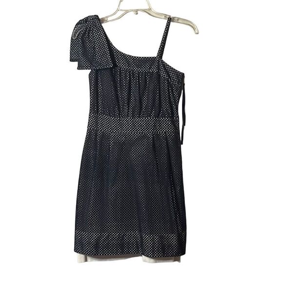 Marc By Marc Jacobs Eyelet One Shoulder Mini Dress in Navy Blue Women’s Size 2 - Picture 3 of 7